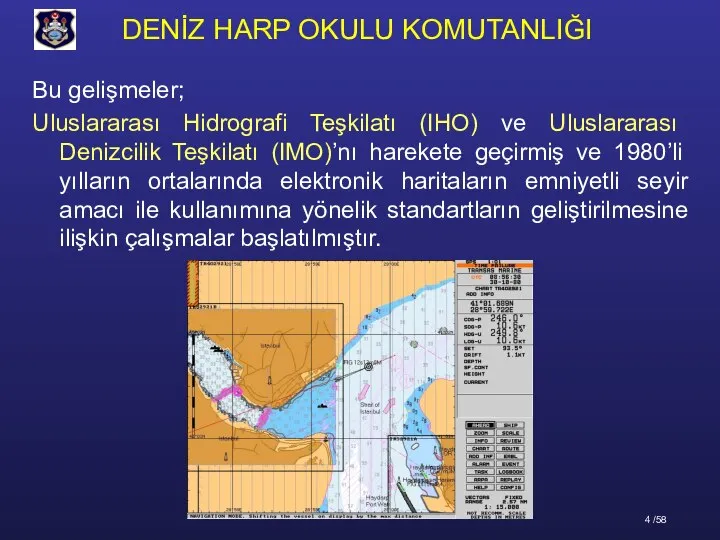 Bu gelişmeler; Uluslararası Hidrografi Teşkilatı (IHO) ve Uluslararası Denizcilik Teşkilatı (IMO)’nı harekete