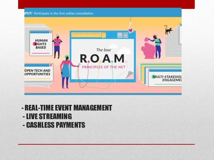 - REAL-TIME EVENT MANAGEMENT - LIVE STREAMING - CASHLESS PAYMENTS