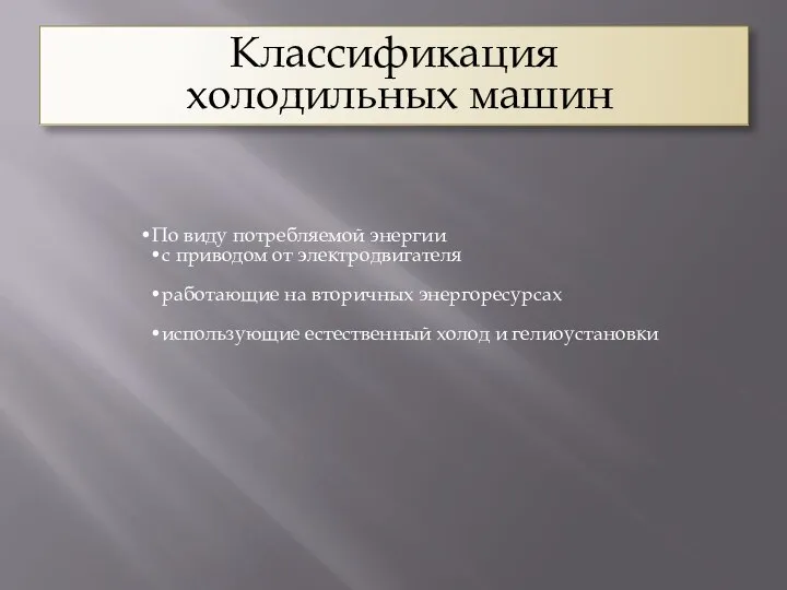 По виду потребляемой энергии с приводом от электродвигателя работающие на вторичных энергоресурсах