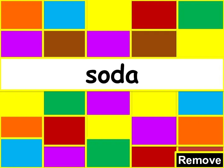Remove soda