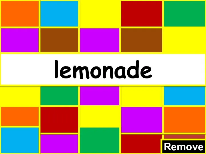 Remove lemonade