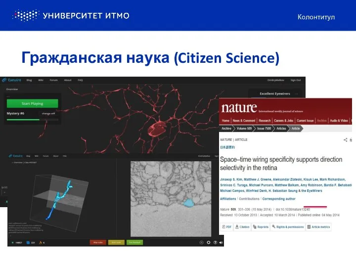 Колонтитул Гражданская наука (Citizen Science)