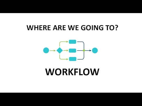 WHERE ARE WE GOING TO? WORKFLOW