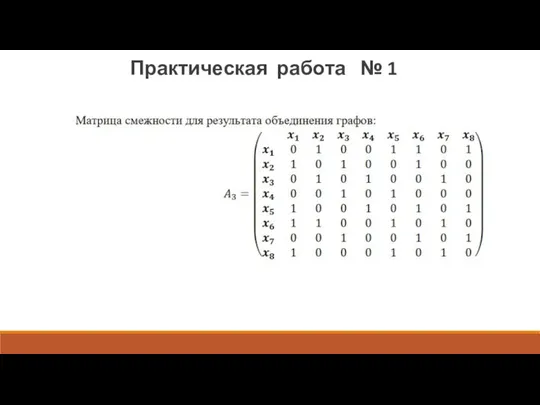 Практическая работа № 1