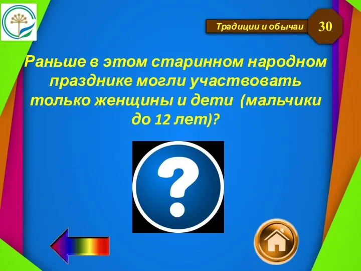 Традиции и обычаи Раньше в этом старинном народном празднике могли участвовать только