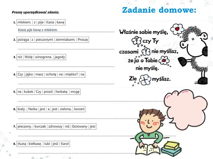 Zadanie domowe: