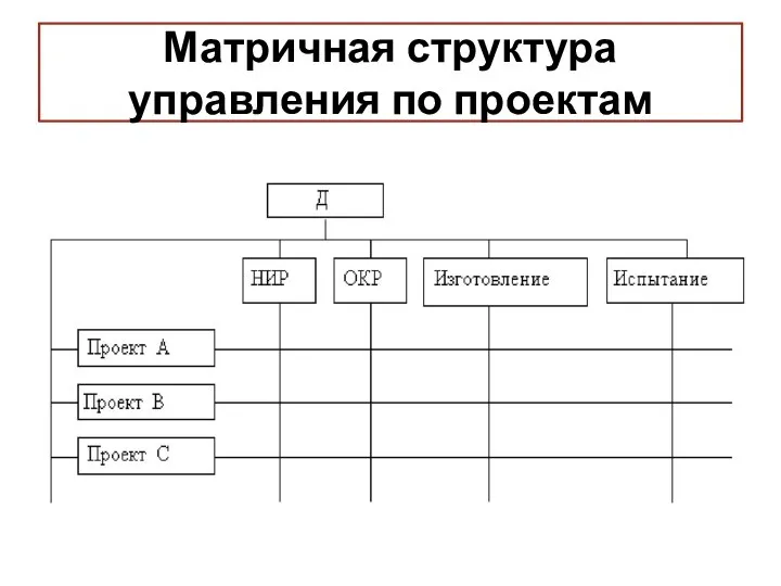 Матричная структура управления по проектам