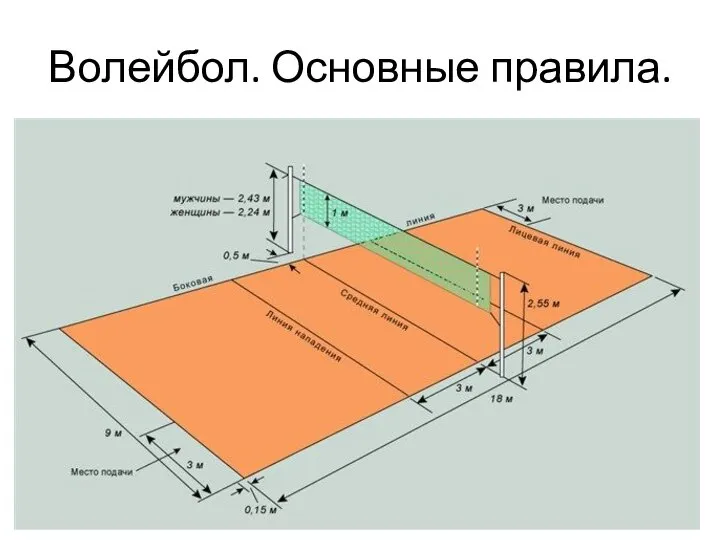 Волейбол. Основные правила.