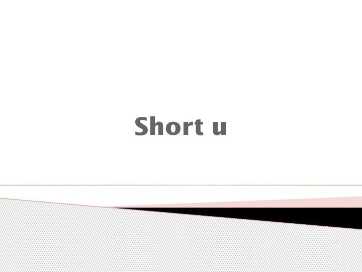 Short u