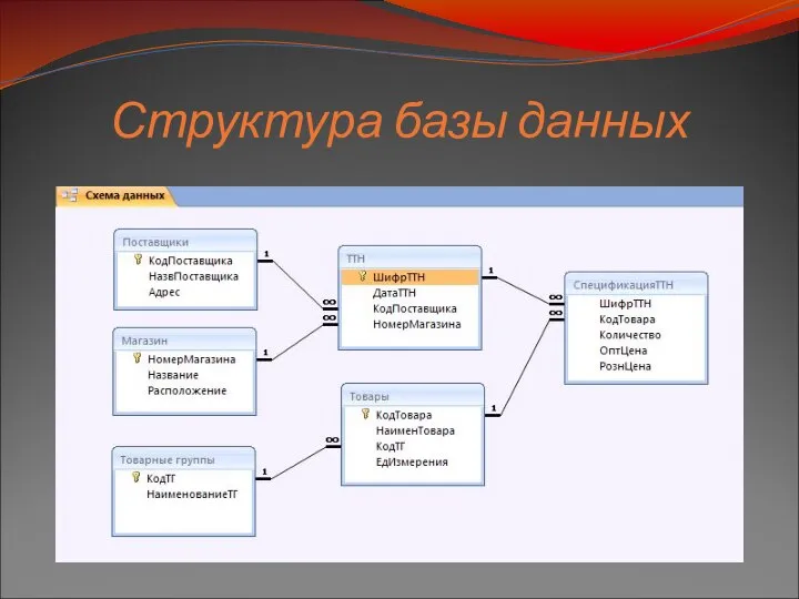 Структура базы данных