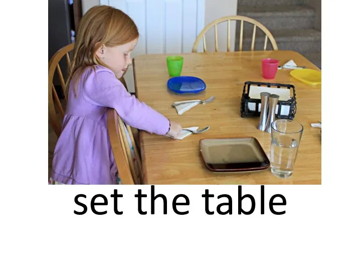 set the table