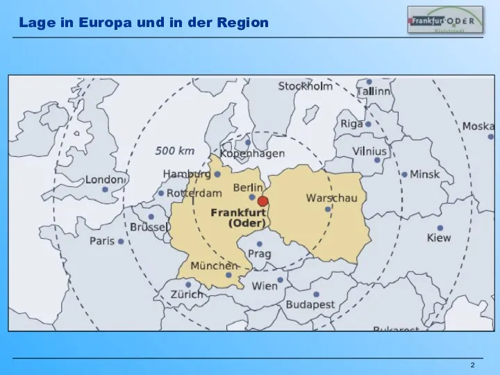 Lage in Europa und in der Region