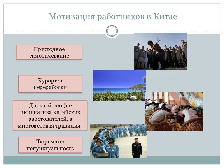 Мотивация работников в Китае Прилюдное самобичевание Курорт за переработки Тюрьма за непунктуальность