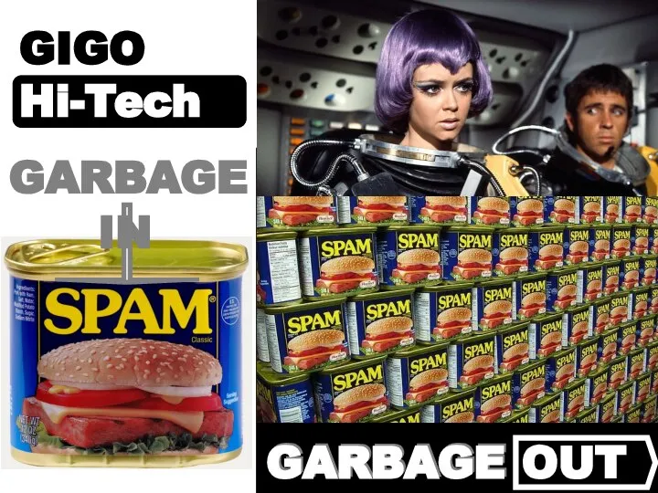 GARBAGE IN OUT GARBAGE GARBAGE GIGO Hi-Tech SUPER DIGITAL GUERILLA UFO