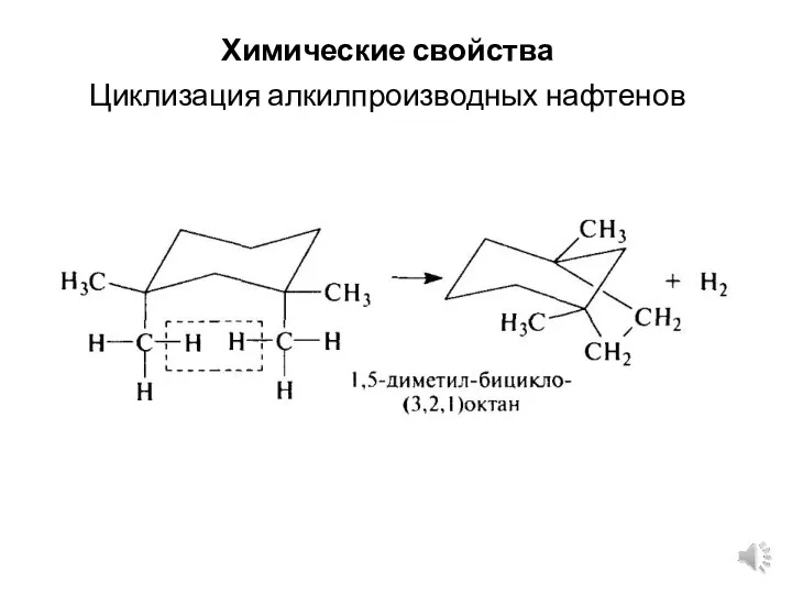 Химические свойства Циклизация алкилпроизводных нафтенов