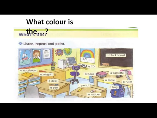 What colour is the…?