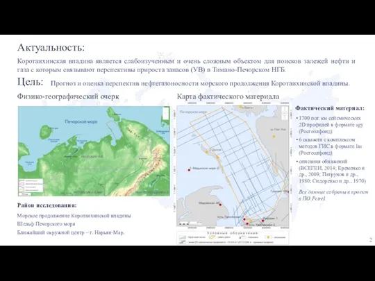 Коротаихинская впадина является слабоизученным и очень сложным объектом для поисков залежей нефти