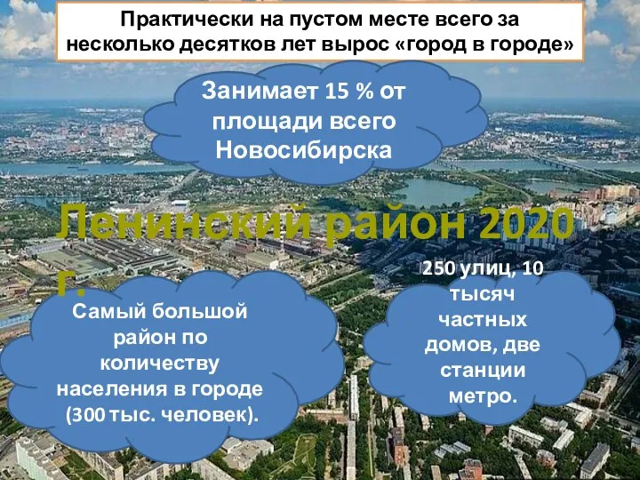 Практически на пустом месте всего за несколько десятков лет вырос «город в