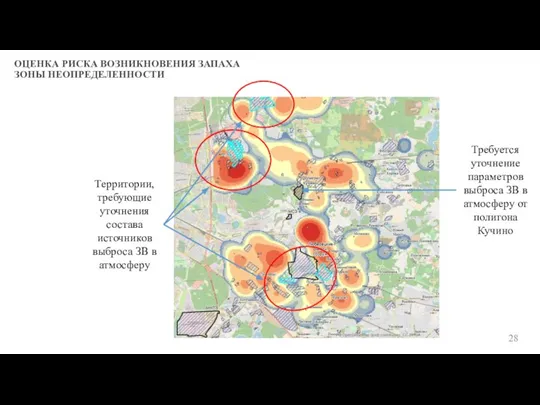 ОЦЕНКА РИСКА ВОЗНИКНОВЕНИЯ ЗАПАХА ЗОНЫ НЕОПРЕДЕЛЕННОСТИ 28 Требуется уточнение параметров выброса ЗВ