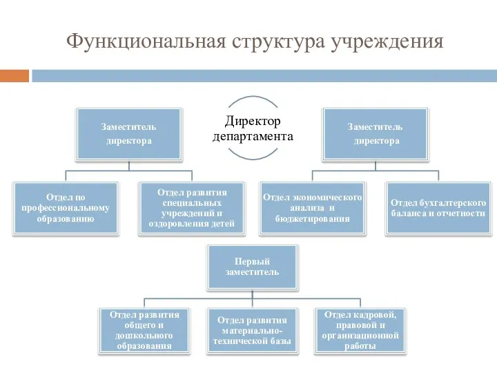 Функциональная структура учреждения
