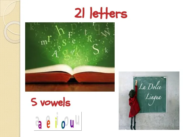 21 letters 5 vowels