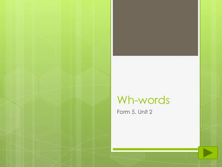 Find Wh-words