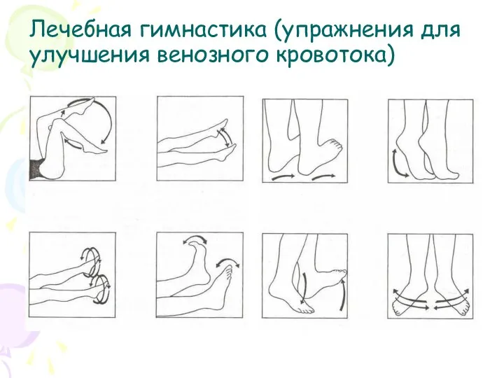 Лечебная гимнастика (упражнения для улучшения венозного кровотока)