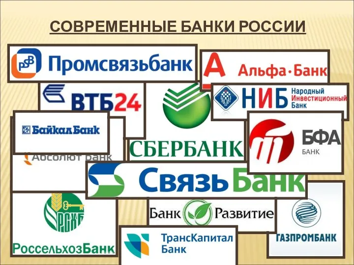 СОВРЕМЕННЫЕ БАНКИ РОССИИ