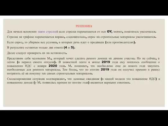 РЕШЕНИЕ: Для начала вспомним закон стрелки: если стрелка перемещается от оси OY,