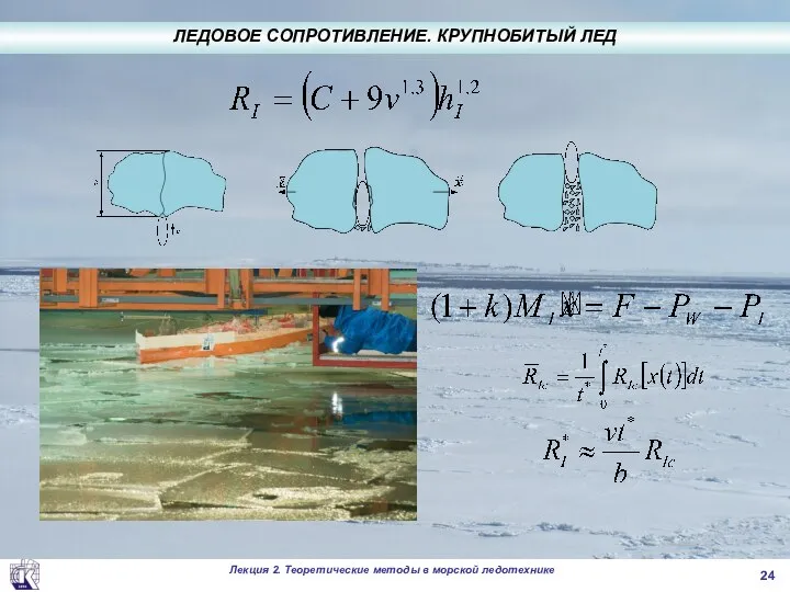 . ЛЕДОВОЕ СОПРОТИВЛЕНИЕ. КРУПНОБИТЫЙ ЛЕД