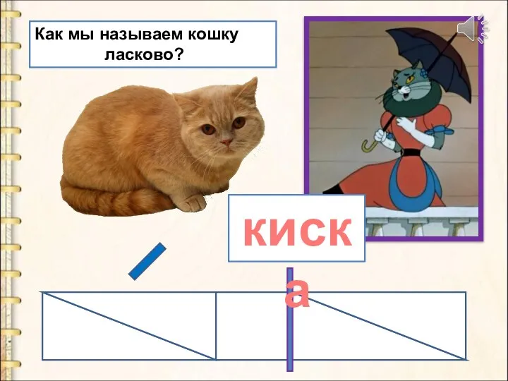 Как мы называем кошку ласково? киска