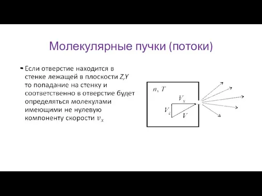 Молекулярные пучки (потоки)