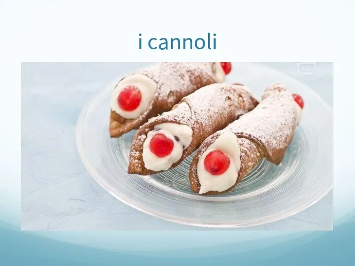 i cannoli