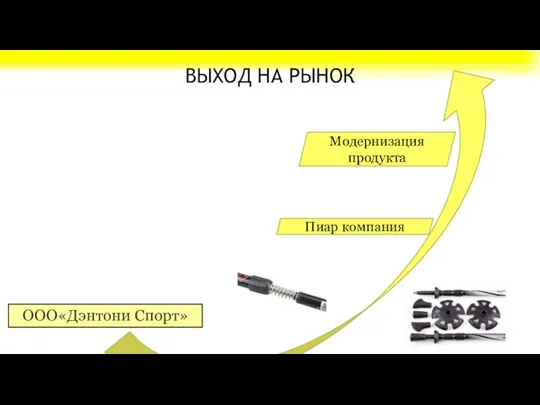 ВЫХОД НА РЫНОК ООО«Дэнтони Спорт» Пиар компания Модернизация продукта