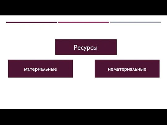 Ресурсы материальные нематериальные