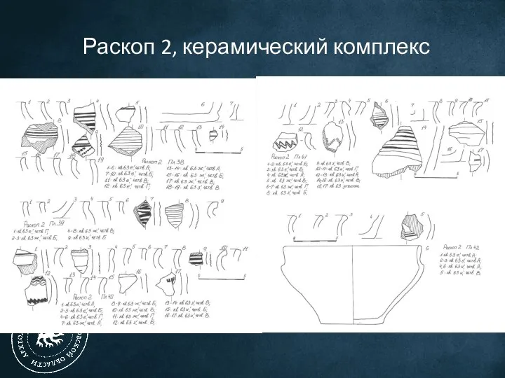 Раскоп 2, керамический комплекс