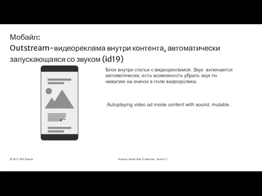 © 2017 IAB Russia Russian Better Ads Guidelines. Version 1 Блок внутри
