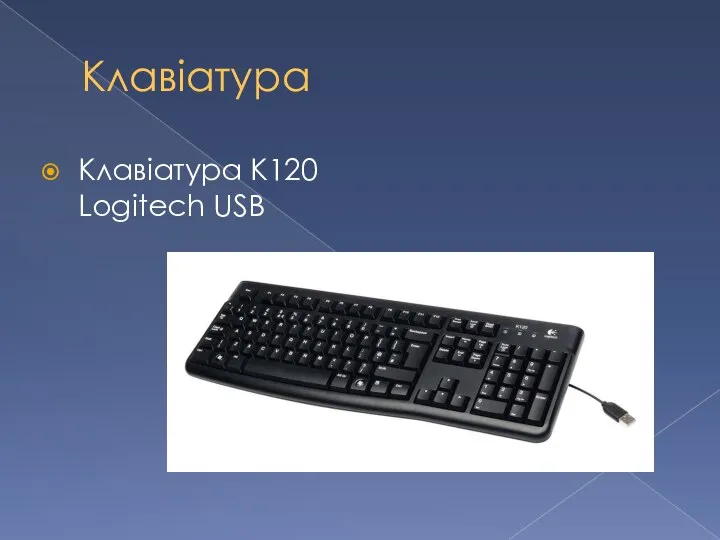 Клавіатура Клавіатура K120 Logitech USB