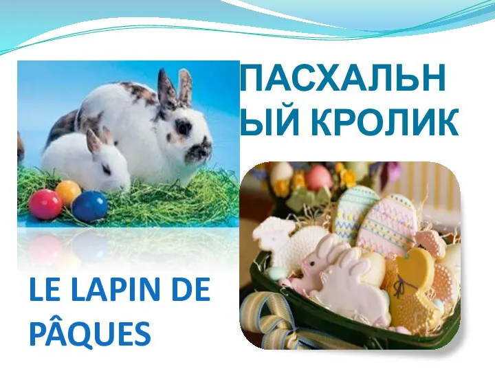 ПАСХАЛЬНЫЙ КРОЛИК LE LAPIN DE PÂQUES