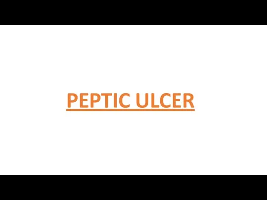 PEPTIC ULCER