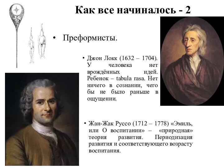 Как все начиналось - 2 Джон Локк (1632 – 1704). У человека