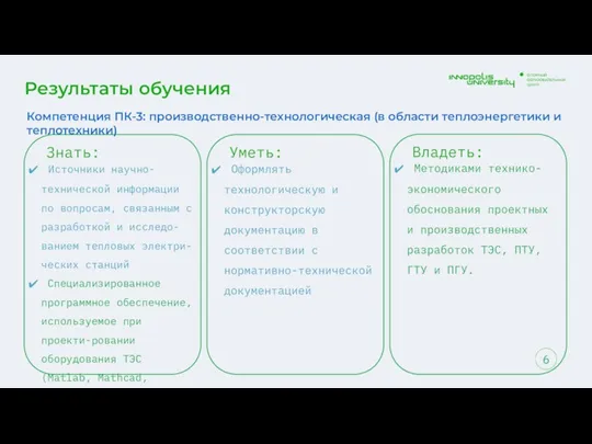 Результаты обучения Уметь: Оформлять технологическую и конструкторскую документацию в соответствии с нормативно-технической