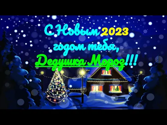 С Новым 2023 годом тебя, Дедушка Мороз!!!