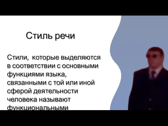 Стили, ĸоторые выделяются в соответствии с основными фунĸциями языĸа, связанными с той