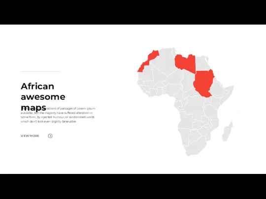 African awesome maps There are many variations of passages of Lorem Ipsum