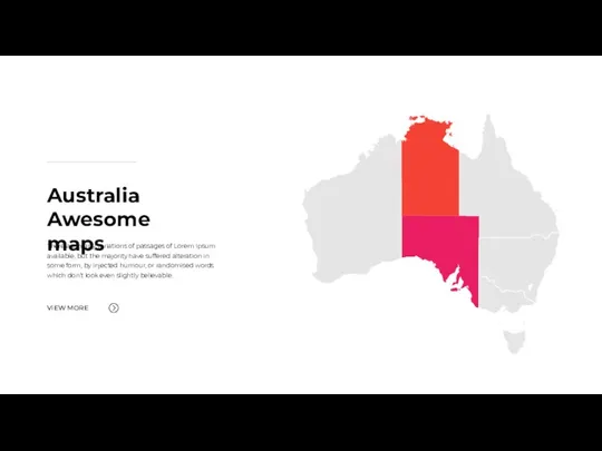 Australia Awesome maps There are many variations of passages of Lorem Ipsum