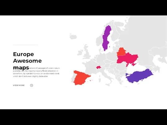 Europe Awesome maps There are many variations of passages of Lorem Ipsum