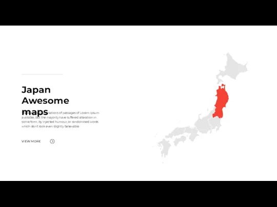 Japan Awesome maps There are many variations of passages of Lorem Ipsum