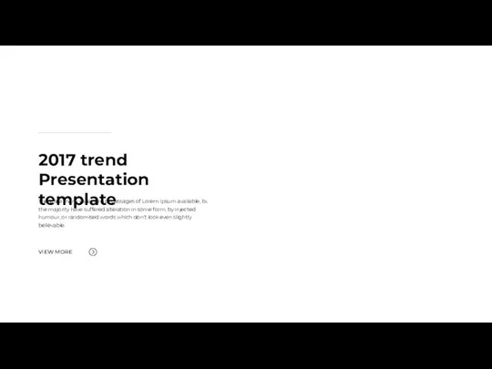 2017 trend Presentation template There are many variations of passages of Lorem