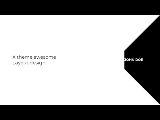 JOHN DOE X theme awesome Layout design